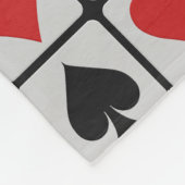 Kundenspezifische Fleecedecke des Kartenspielers (Ecke)