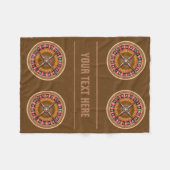 Kundenspezifische Fleecedecke des Roulette-Rades (Vorderseite (Horizontal))