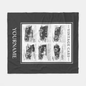 Kundenspezifische Fleecedecken der Vintagen Autos Fleecedecke (Vorderseite (Horizontal))