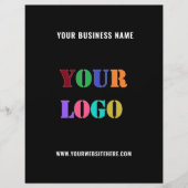 Kundenspezifische Flyer für das Firmenlogo (Vorne)