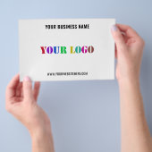 Kundenspezifische Flyer für Firmenlogo und Textwer (Handgriff)