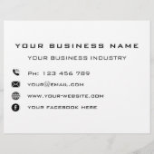 Kundenspezifische Flyer für Ihr Unternehmen (Hinten)