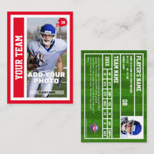 Kundenspezifische Football Quarterback Trading Car Telefonnummerkarte