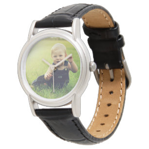 Kundenspezifische Foto-Armbanduhr ohne Zahlen Armbanduhr