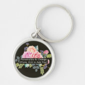 Kundenspezifische Foto Art Name Monogram Zitat Kle Schlüsselanhänger (Vorne)