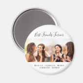 Kundenspezifische Foto beste Freunde für immer ble Magnet (Vorderseite/Rückseite)