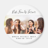 Kundenspezifische Foto beste Freunde für immer ble Magnet (Vorne)