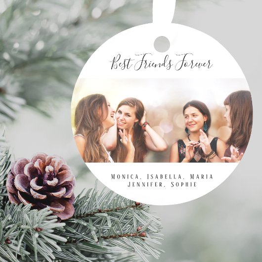 Kundenspezifische Foto beste Freunde für immer ble Ornament
