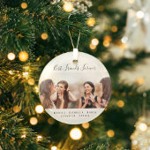 Kundenspezifische Foto beste Freunde für immer ble Ornament Aus Glas