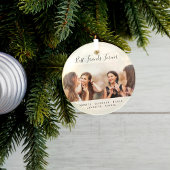 Kundenspezifische Foto beste Freunde für immer ble Ornament Aus Glas