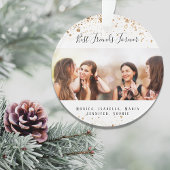 Kundenspezifische Foto beste Freunde für immer Gol Ornament