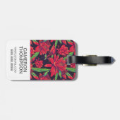 Kundenspezifische Foto-Blumen und Kolibris Gepäckanhänger (Rückseite horizontal)