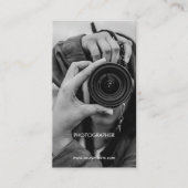 Kundenspezifische Foto Business Cards Minimal Stil Visitenkarte (Vorderseite)