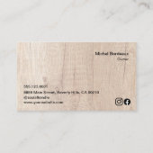 Kundenspezifische Foto Catering Visitenkarte (Rückseite)