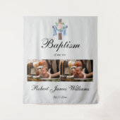 Kundenspezifische Foto Collage Christening Taufen  Wandteppich (Vorderseite)