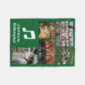 Kundenspezifische Foto-Collage des marschierenden Fleecedecke (Vorderseite (Horizontal))