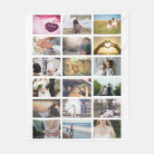 Kundenspezifische Foto-Collage Fleecedecke (Vorderseite)