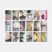 Kundenspezifische Foto-Collage Fleecedecke (Vorderseite (Horizontal))