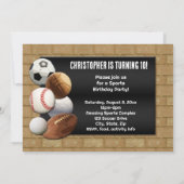 Kundenspezifische Foto Einladung, Sport Thema Gebu Einladung (Rückseite)