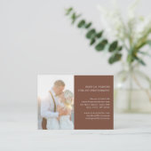 Kundenspezifische Foto-Fotokarte Visitenkarte (Stehend Vorderseite)