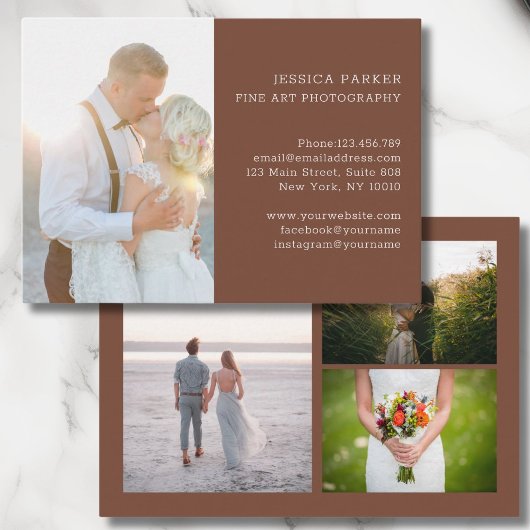 Kundenspezifische Foto-Fotokarte Visitenkarte