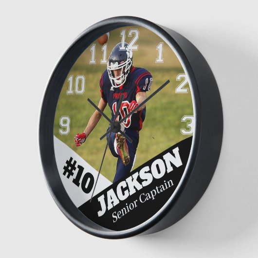 Kundenspezifische Foto-Fußball-Spieler oder Bussen Uhr (Winkel)