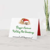 Kundenspezifische Foto-Haustier-Weihnachtskarten Feiertagskarte (Rückseite)