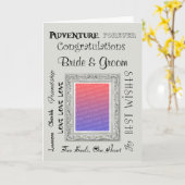 Kundenspezifische Foto-Hochzeits-Glückwunsch-Karte Karte (Gelbe Blume)