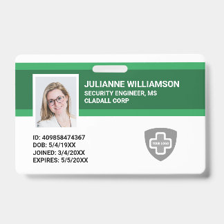 Kundenspezifische Foto-ID, Barcode- und Logo-Firma Ausweis