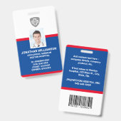 Kundenspezifische Foto-ID, Barcode- und Logo-Firma Ausweis (Front & Back)