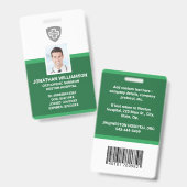 Kundenspezifische Foto-ID, Barcode- und Logo-Firma Ausweis (Front & Back)