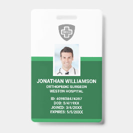 Kundenspezifische Foto-ID, Barcode- und Logo-Firma Ausweis