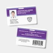 Kundenspezifische Foto-ID, Barcode- und Logo-Firma Ausweis (Front & Back)