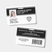 Kundenspezifische Foto-ID, Barcode- und Logo-Firma Ausweis (Front & Back)