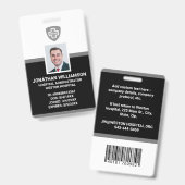 Kundenspezifische Foto-ID, Barcode- und Logo-Firma Ausweis (Front & Back)