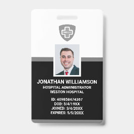 Kundenspezifische Foto-ID, Barcode- und Logo-Firma Ausweis