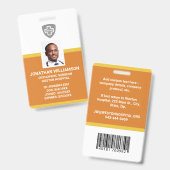 Kundenspezifische Foto-ID, Barcode- und Logo-Firma Ausweis (Vorder- & Rückseite)