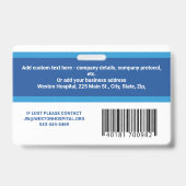 Kundenspezifische Foto-ID, Barcode- und Logo-Firma Ausweis (Rückseite)