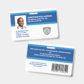 Kundenspezifische Foto-ID, Barcode- und Logo-Firma Ausweis (Vorder- & Rückseite)