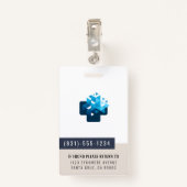 Kundenspezifische Foto-ID für medizinisches Person Ausweis (Rückseite mit Klammer)