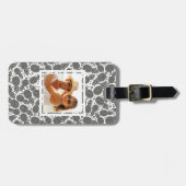 Kundenspezifische Foto-Monochrom-Ananas Gepäckanhänger (Vorderseite horizontal)