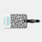 Kundenspezifische Foto-Monochrom-Ananas Gepäckanhänger (Rückseite horizontal)