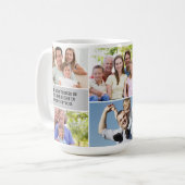 Kundenspezifische Foto-Nachricht Beste Lebensfamil Kaffeetasse (Vorderseite Links)