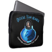 Kundenspezifische Foto Name Fun Coffee Consumption Laptopschutzhülle (Vorne Rechts)