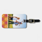 Kundenspezifische Foto-Neigung kariert in der Gepäckanhänger (Vorderseite horizontal)