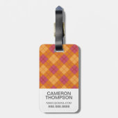 Kundenspezifische Foto-Neigung kariert in der Gepäckanhänger (Rückseite vertikal)