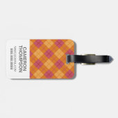 Kundenspezifische Foto-Neigung kariert in der Gepäckanhänger (Rückseite horizontal)