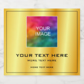 Kundenspezifische Foto- oder Firmenlogos für Imita Bierflaschenetikett (Einzelnes Label)