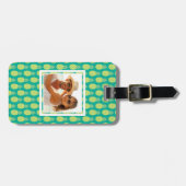 Kundenspezifische Foto-Pastell-Ananas Gepäckanhänger (Vorderseite horizontal)