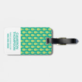 Kundenspezifische Foto-Pastell-Ananas Gepäckanhänger (Rückseite horizontal)